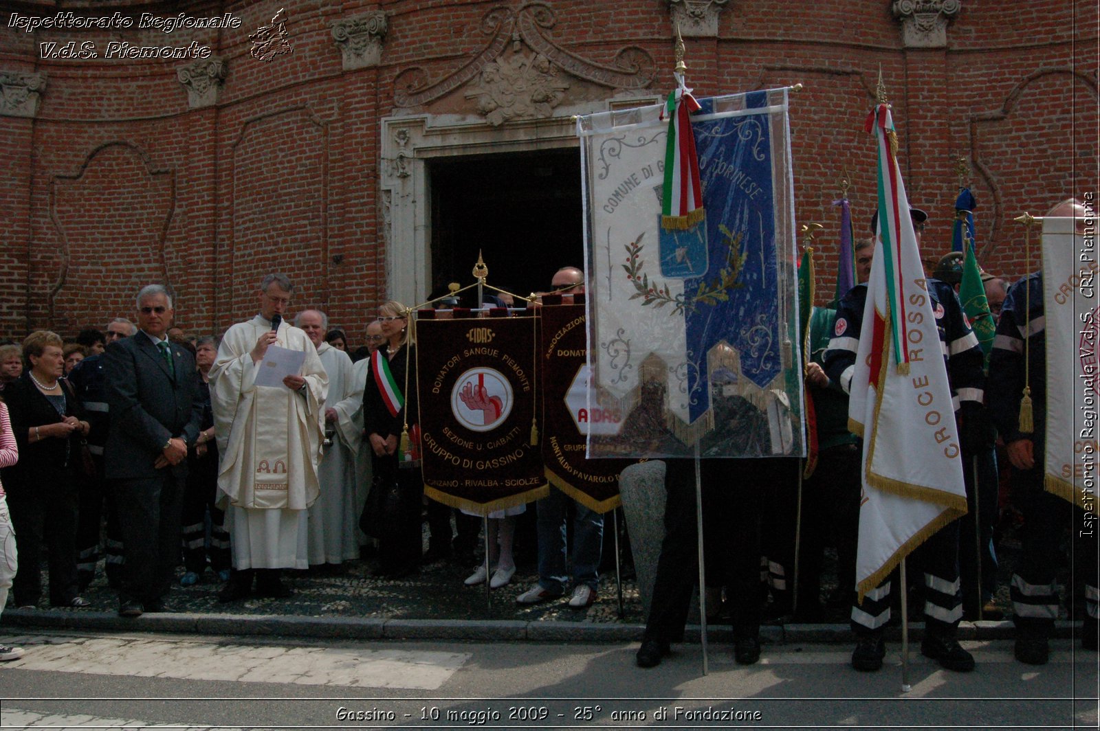 Gassino - 10 maggio 2009 - 25 anno di Fondazione -  Croce Rossa Italiana - Ispettorato Regionale Volontari del Soccorso Piemonte