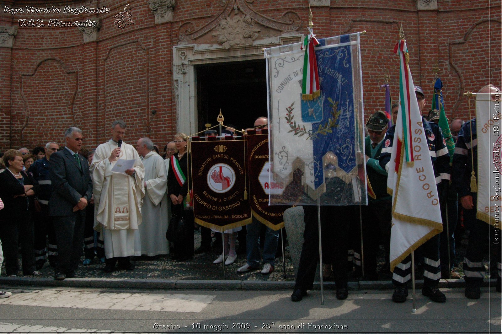 Gassino - 10 maggio 2009 - 25 anno di Fondazione -  Croce Rossa Italiana - Ispettorato Regionale Volontari del Soccorso Piemonte