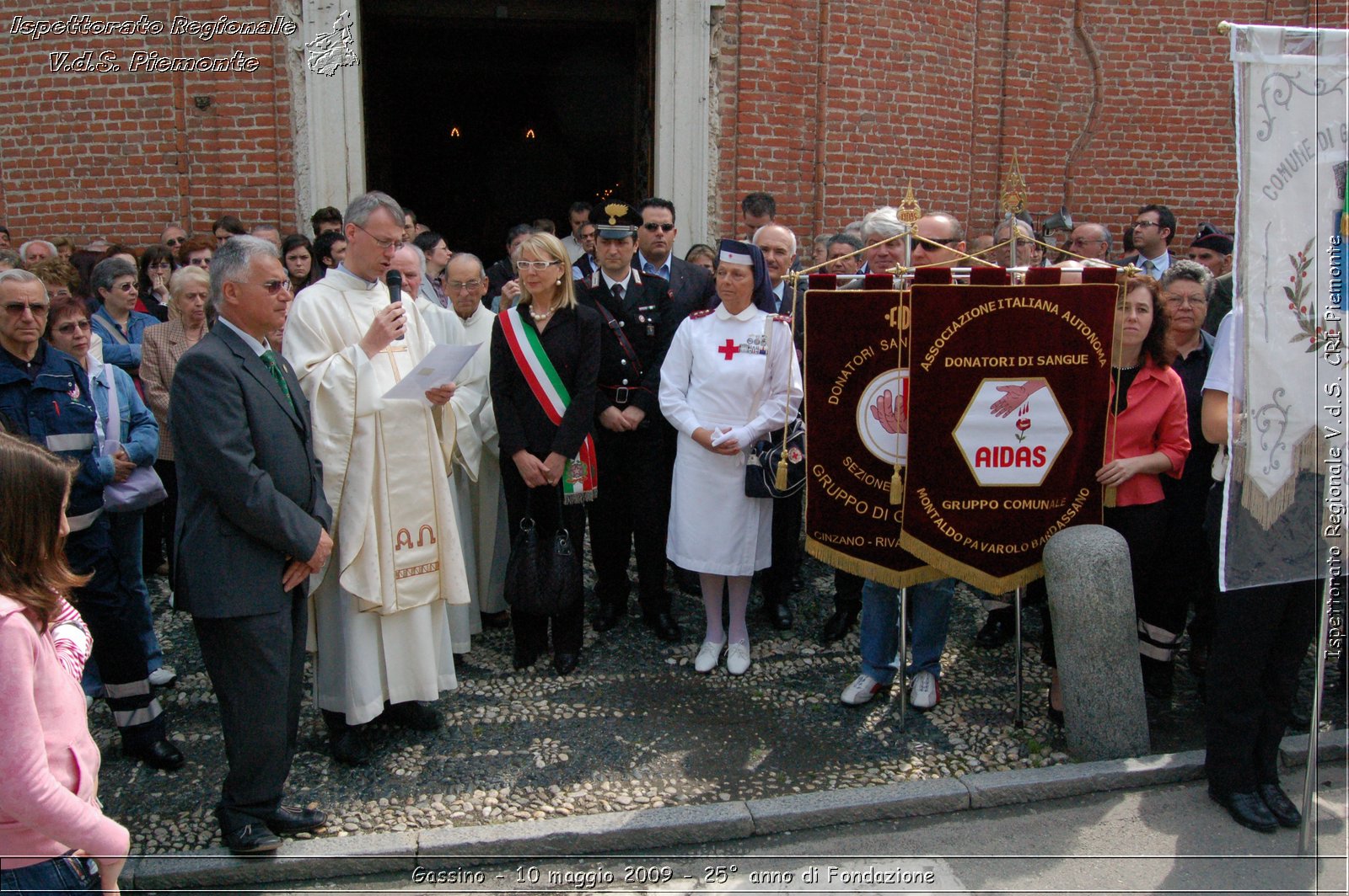 Gassino - 10 maggio 2009 - 25 anno di Fondazione -  Croce Rossa Italiana - Ispettorato Regionale Volontari del Soccorso Piemonte