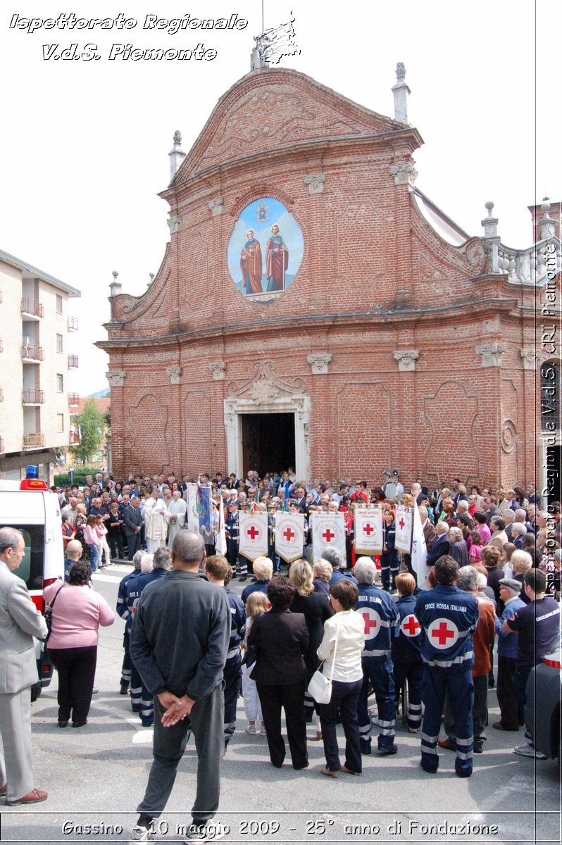 Gassino - 10 maggio 2009 - 25 anno di Fondazione -  Croce Rossa Italiana - Ispettorato Regionale Volontari del Soccorso Piemonte