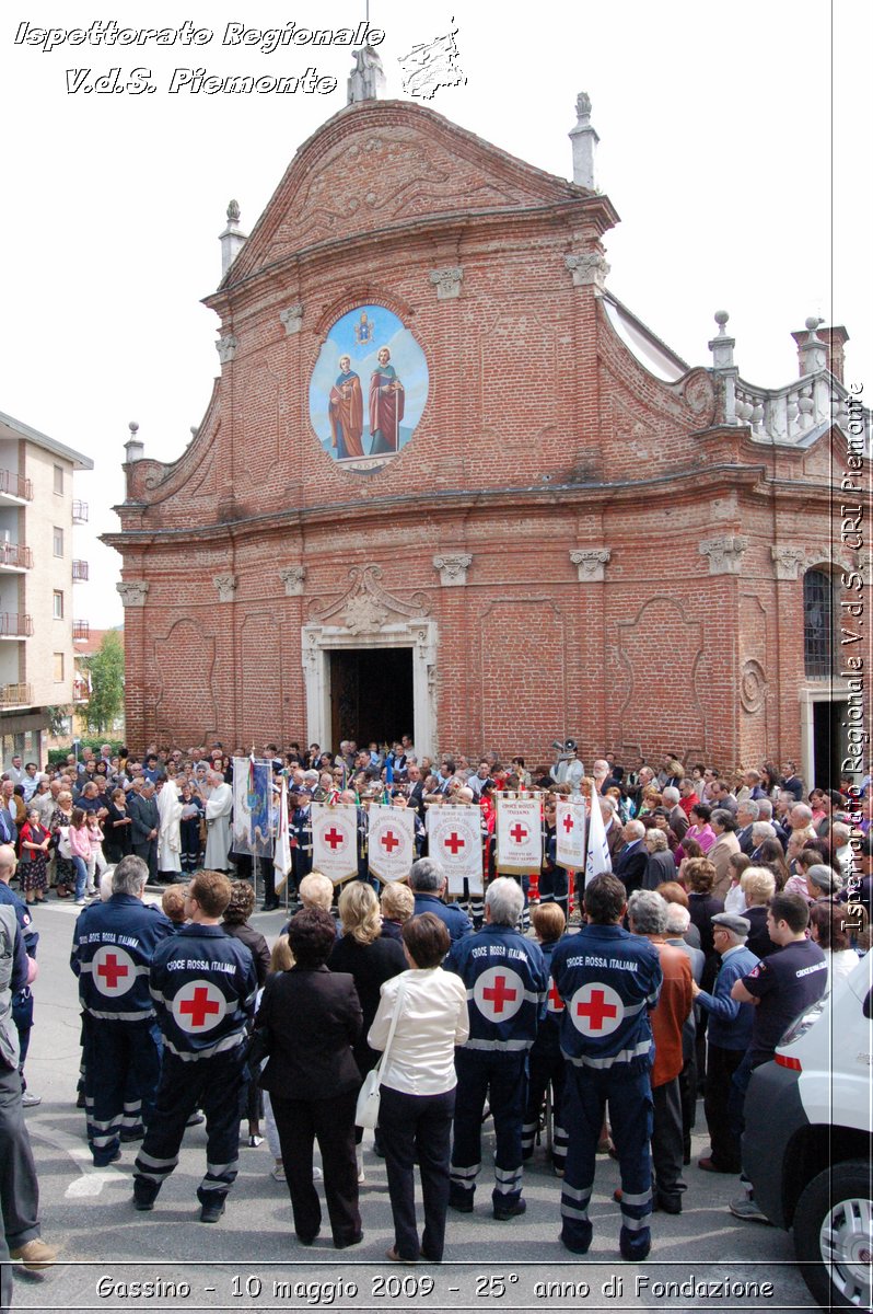 Gassino - 10 maggio 2009 - 25 anno di Fondazione -  Croce Rossa Italiana - Ispettorato Regionale Volontari del Soccorso Piemonte