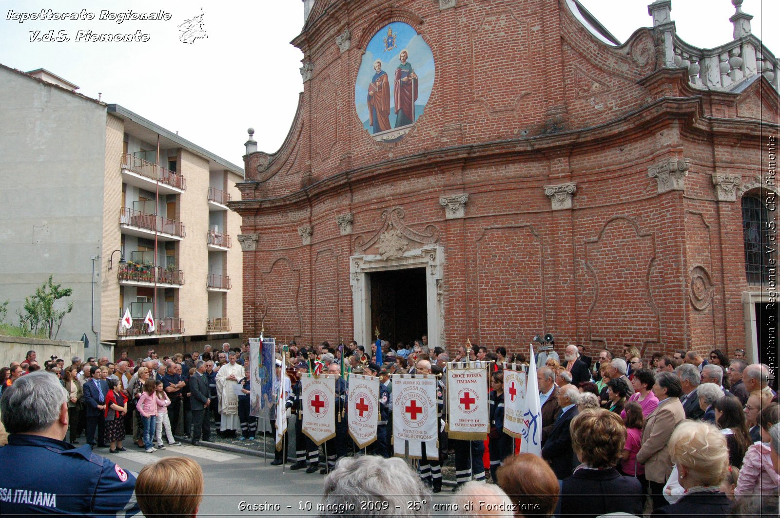 Gassino - 10 maggio 2009 - 25 anno di Fondazione -  Croce Rossa Italiana - Ispettorato Regionale Volontari del Soccorso Piemonte