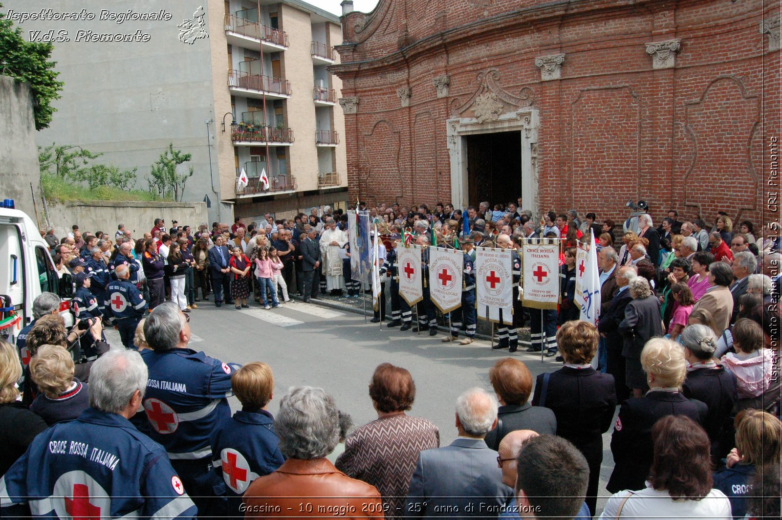 Gassino - 10 maggio 2009 - 25 anno di Fondazione -  Croce Rossa Italiana - Ispettorato Regionale Volontari del Soccorso Piemonte