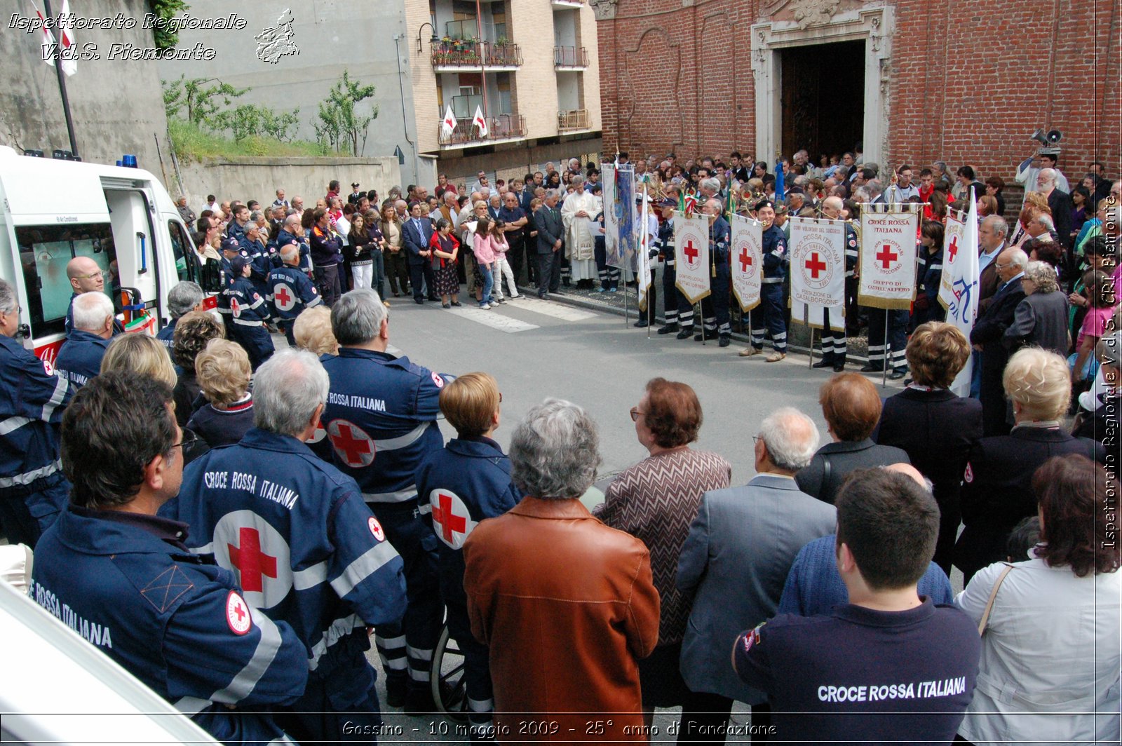 Gassino - 10 maggio 2009 - 25 anno di Fondazione -  Croce Rossa Italiana - Ispettorato Regionale Volontari del Soccorso Piemonte