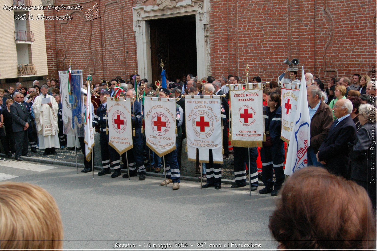 Gassino - 10 maggio 2009 - 25 anno di Fondazione -  Croce Rossa Italiana - Ispettorato Regionale Volontari del Soccorso Piemonte