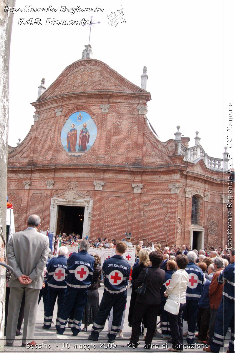 Gassino - 10 maggio 2009 - 25 anno di Fondazione -  Croce Rossa Italiana - Ispettorato Regionale Volontari del Soccorso Piemonte