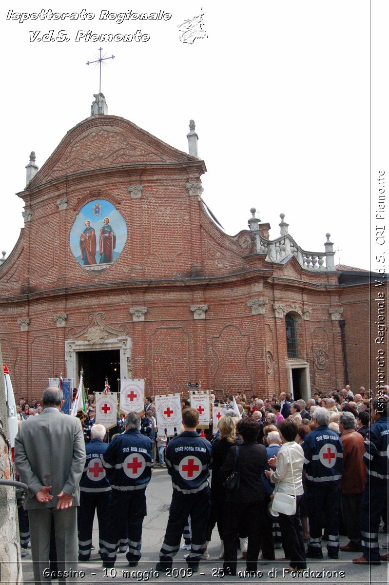 Gassino - 10 maggio 2009 - 25 anno di Fondazione -  Croce Rossa Italiana - Ispettorato Regionale Volontari del Soccorso Piemonte