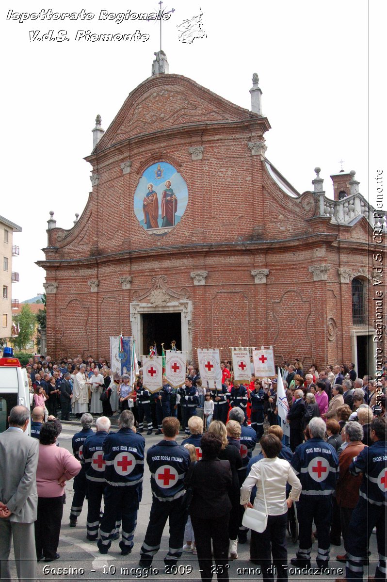 Gassino - 10 maggio 2009 - 25 anno di Fondazione -  Croce Rossa Italiana - Ispettorato Regionale Volontari del Soccorso Piemonte