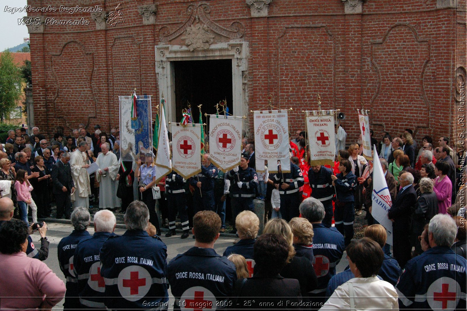 Gassino - 10 maggio 2009 - 25 anno di Fondazione -  Croce Rossa Italiana - Ispettorato Regionale Volontari del Soccorso Piemonte