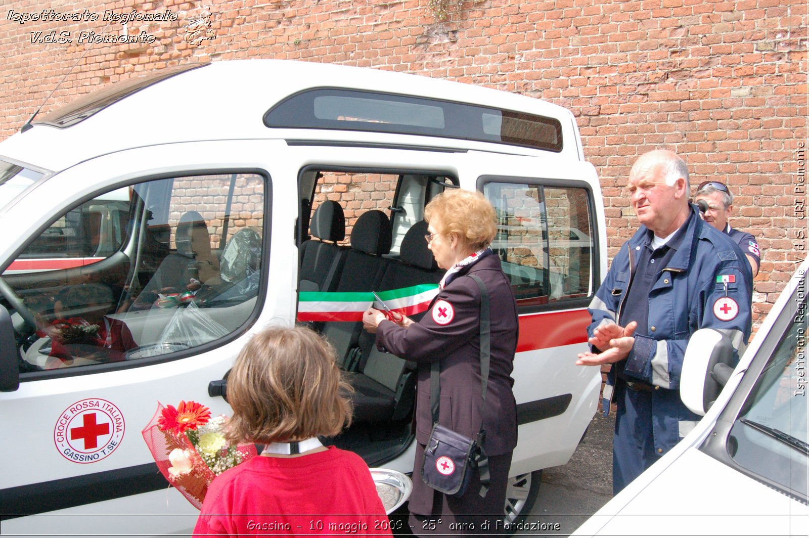 Gassino - 10 maggio 2009 - 25 anno di Fondazione -  Croce Rossa Italiana - Ispettorato Regionale Volontari del Soccorso Piemonte