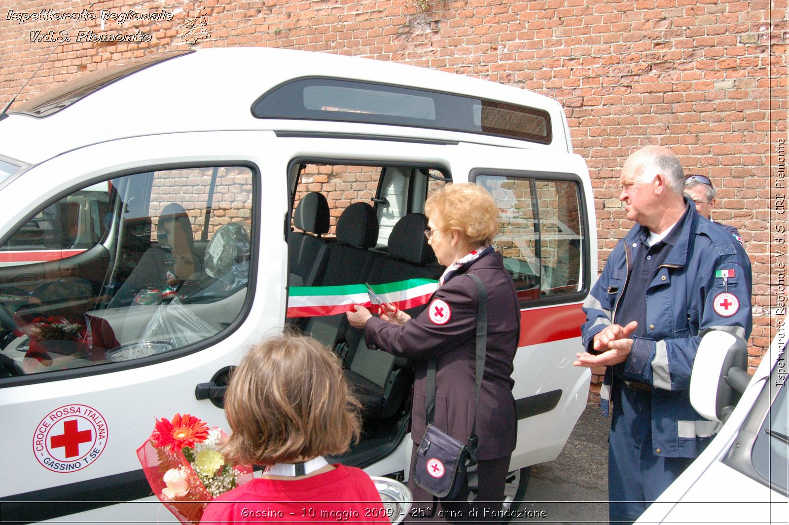 Gassino - 10 maggio 2009 - 25 anno di Fondazione -  Croce Rossa Italiana - Ispettorato Regionale Volontari del Soccorso Piemonte