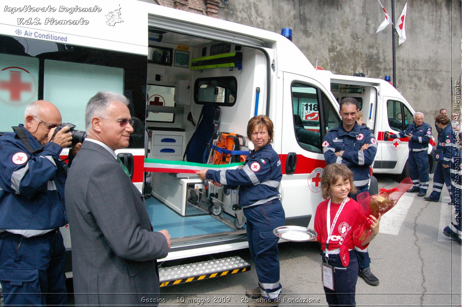 Gassino - 10 maggio 2009 - 25 anno di Fondazione -  Croce Rossa Italiana - Ispettorato Regionale Volontari del Soccorso Piemonte