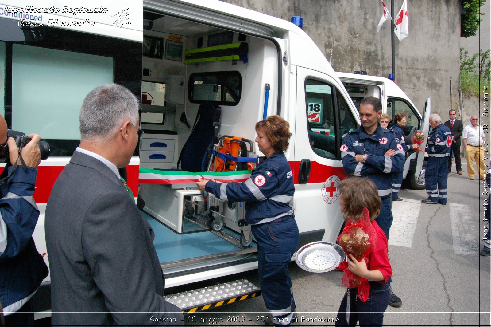 Gassino - 10 maggio 2009 - 25 anno di Fondazione -  Croce Rossa Italiana - Ispettorato Regionale Volontari del Soccorso Piemonte