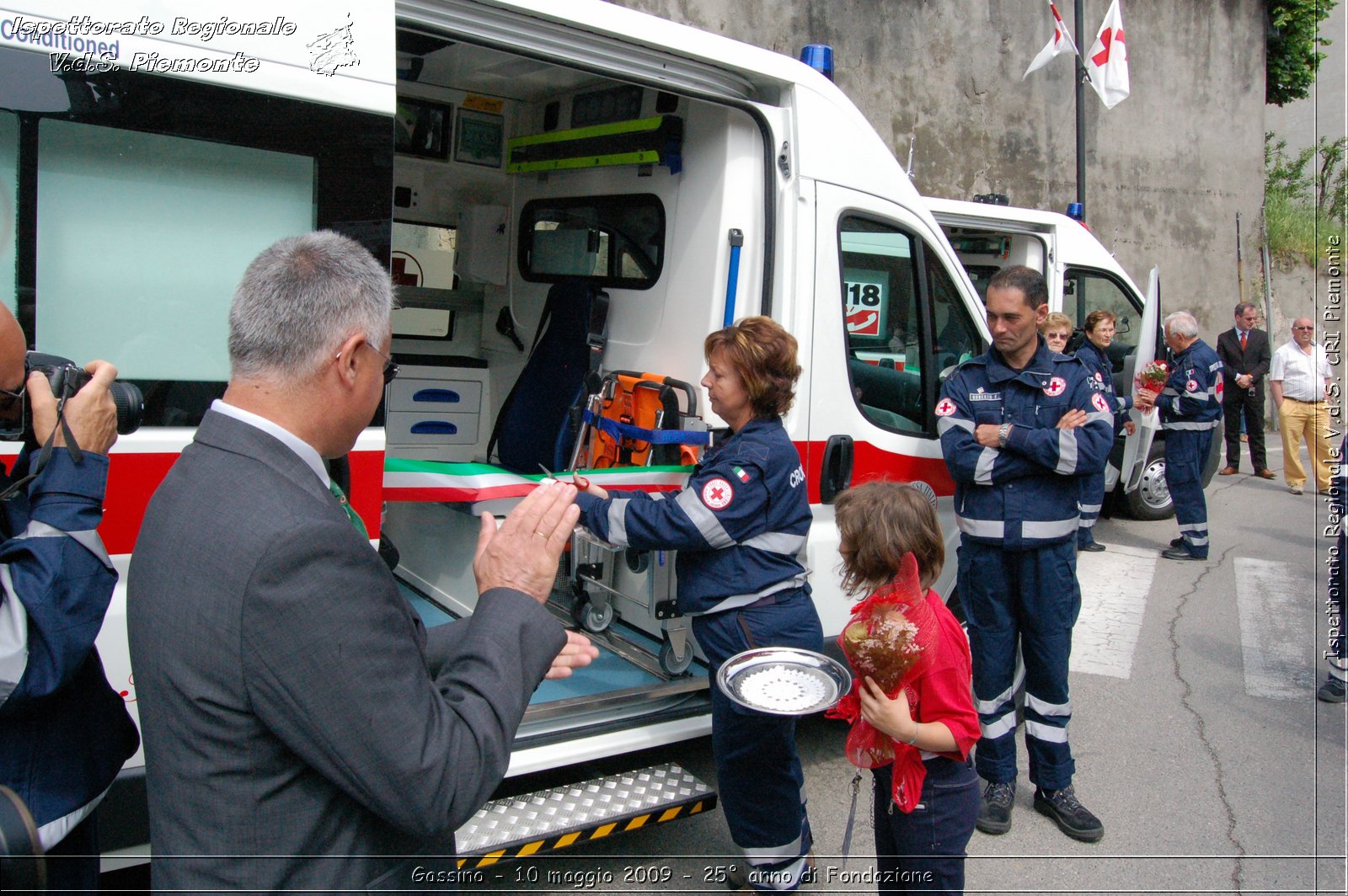 Gassino - 10 maggio 2009 - 25 anno di Fondazione -  Croce Rossa Italiana - Ispettorato Regionale Volontari del Soccorso Piemonte