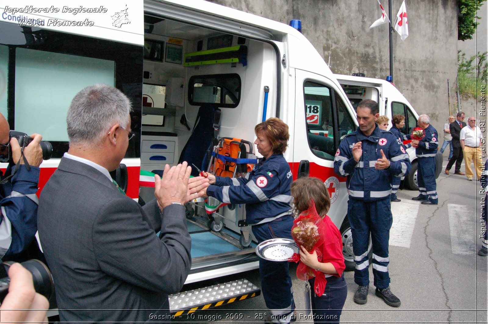 Gassino - 10 maggio 2009 - 25 anno di Fondazione -  Croce Rossa Italiana - Ispettorato Regionale Volontari del Soccorso Piemonte