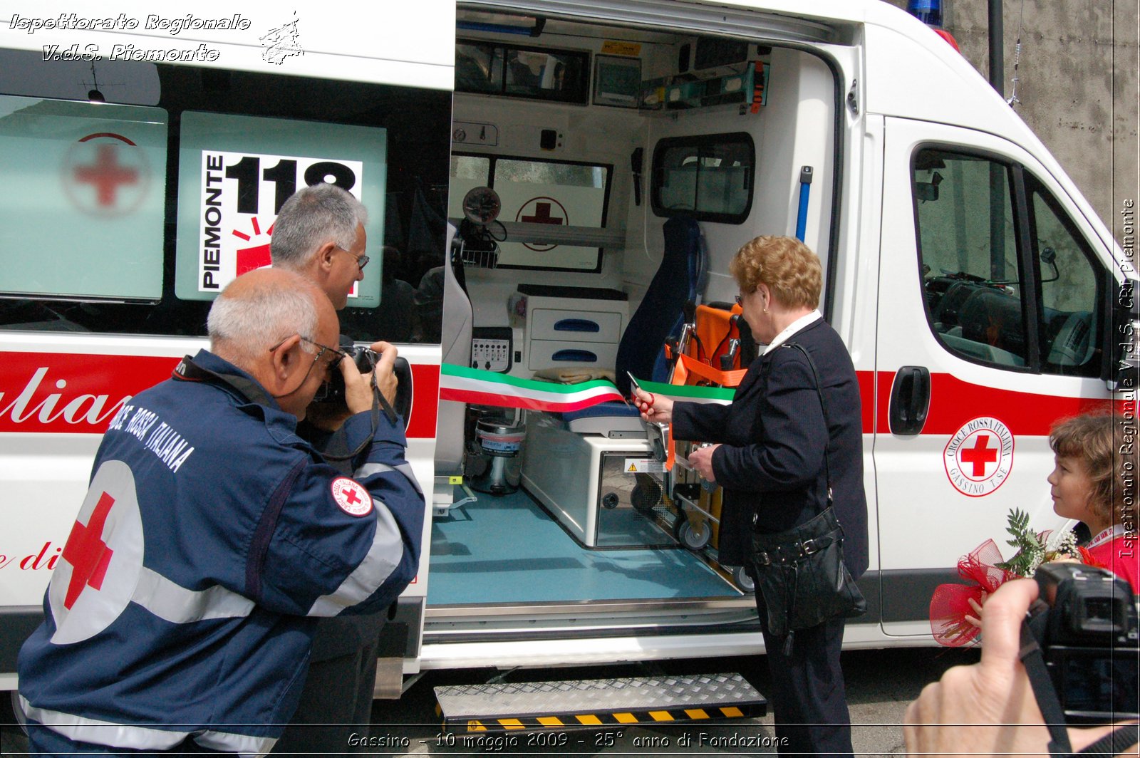 Gassino - 10 maggio 2009 - 25 anno di Fondazione -  Croce Rossa Italiana - Ispettorato Regionale Volontari del Soccorso Piemonte