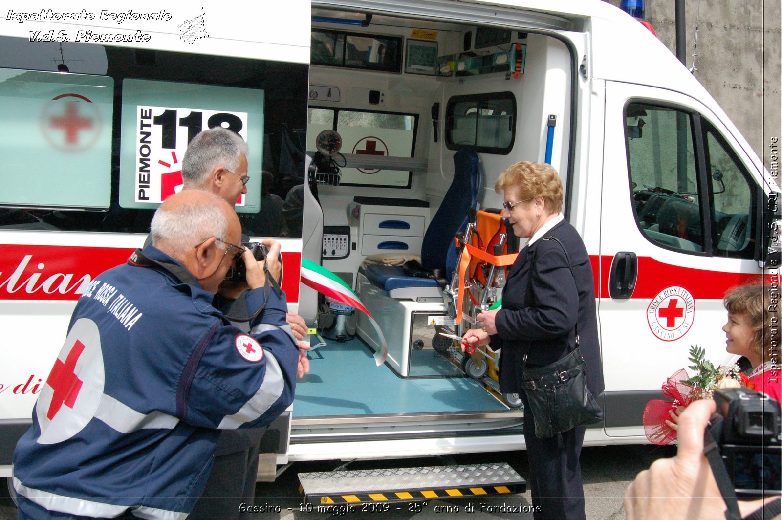 Gassino - 10 maggio 2009 - 25 anno di Fondazione -  Croce Rossa Italiana - Ispettorato Regionale Volontari del Soccorso Piemonte