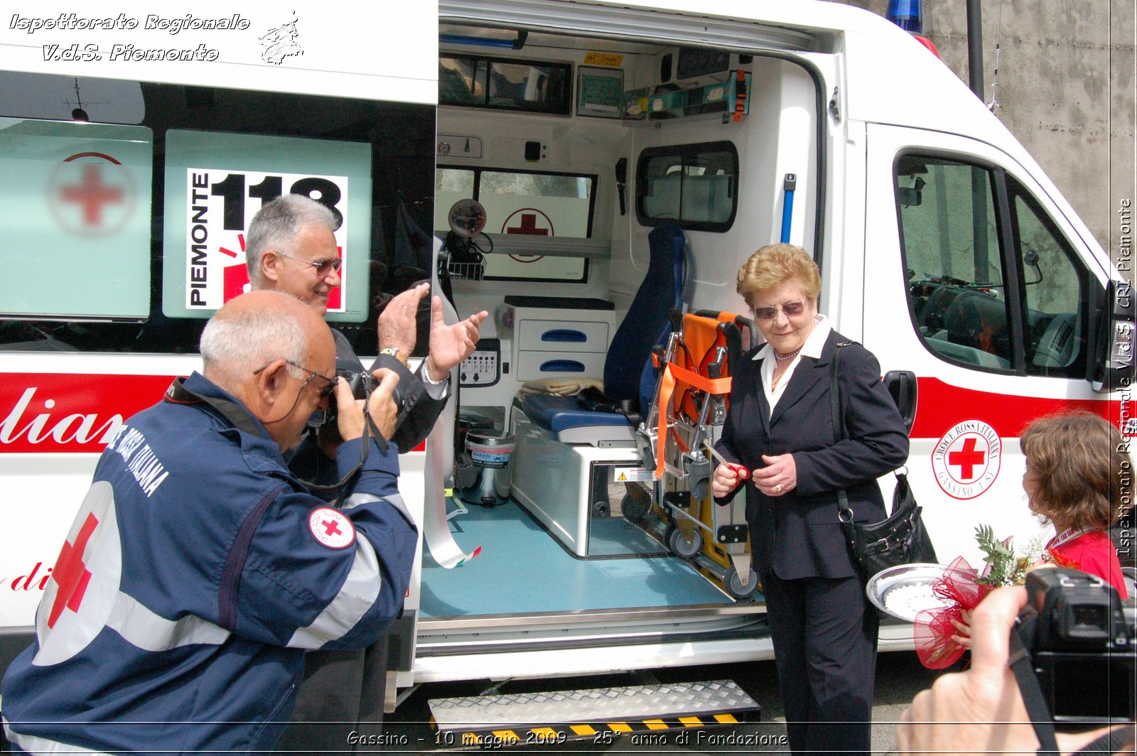 Gassino - 10 maggio 2009 - 25 anno di Fondazione -  Croce Rossa Italiana - Ispettorato Regionale Volontari del Soccorso Piemonte