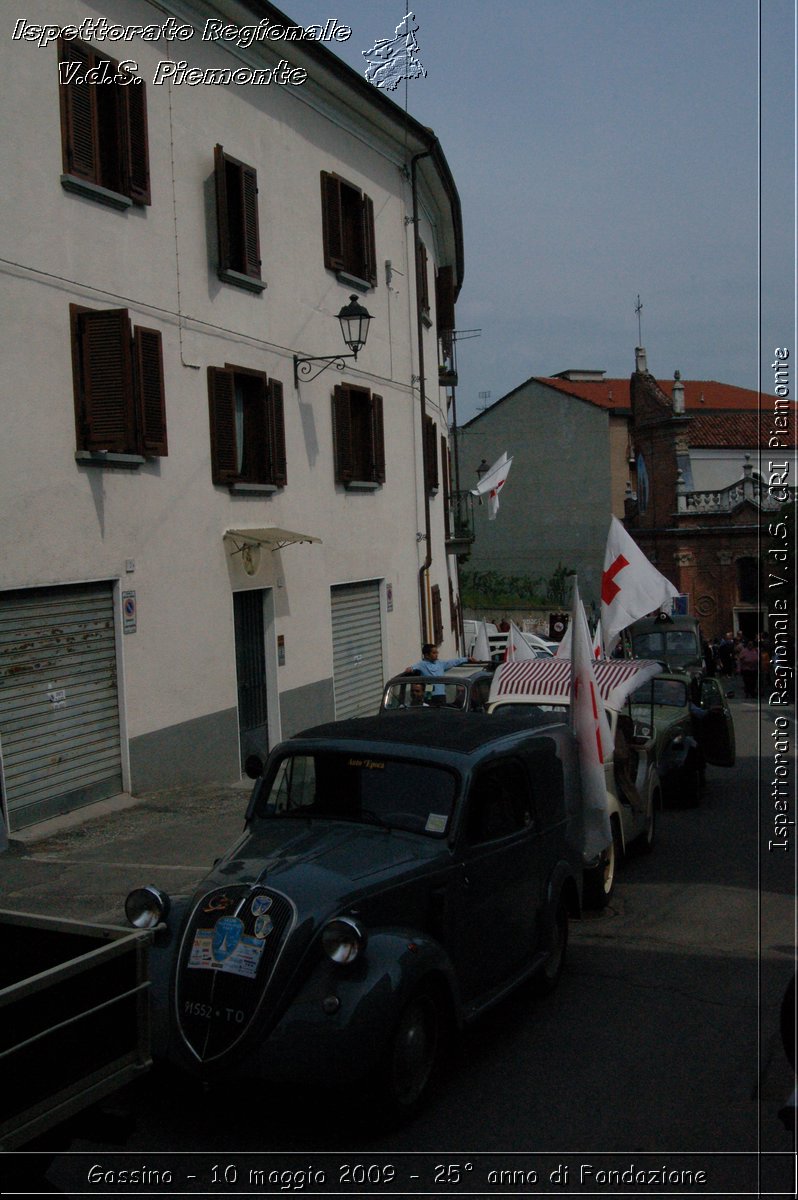 Gassino - 10 maggio 2009 - 25 anno di Fondazione -  Croce Rossa Italiana - Ispettorato Regionale Volontari del Soccorso Piemonte