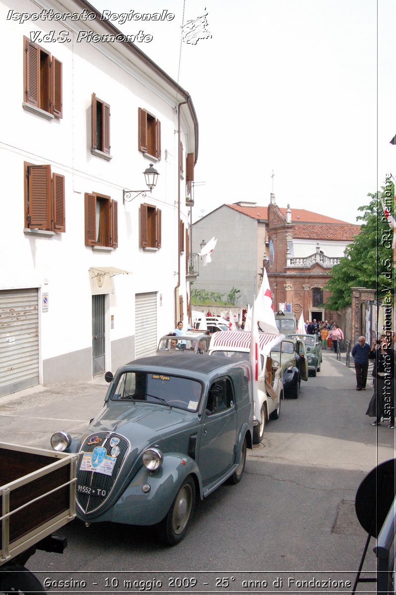 Gassino - 10 maggio 2009 - 25 anno di Fondazione -  Croce Rossa Italiana - Ispettorato Regionale Volontari del Soccorso Piemonte