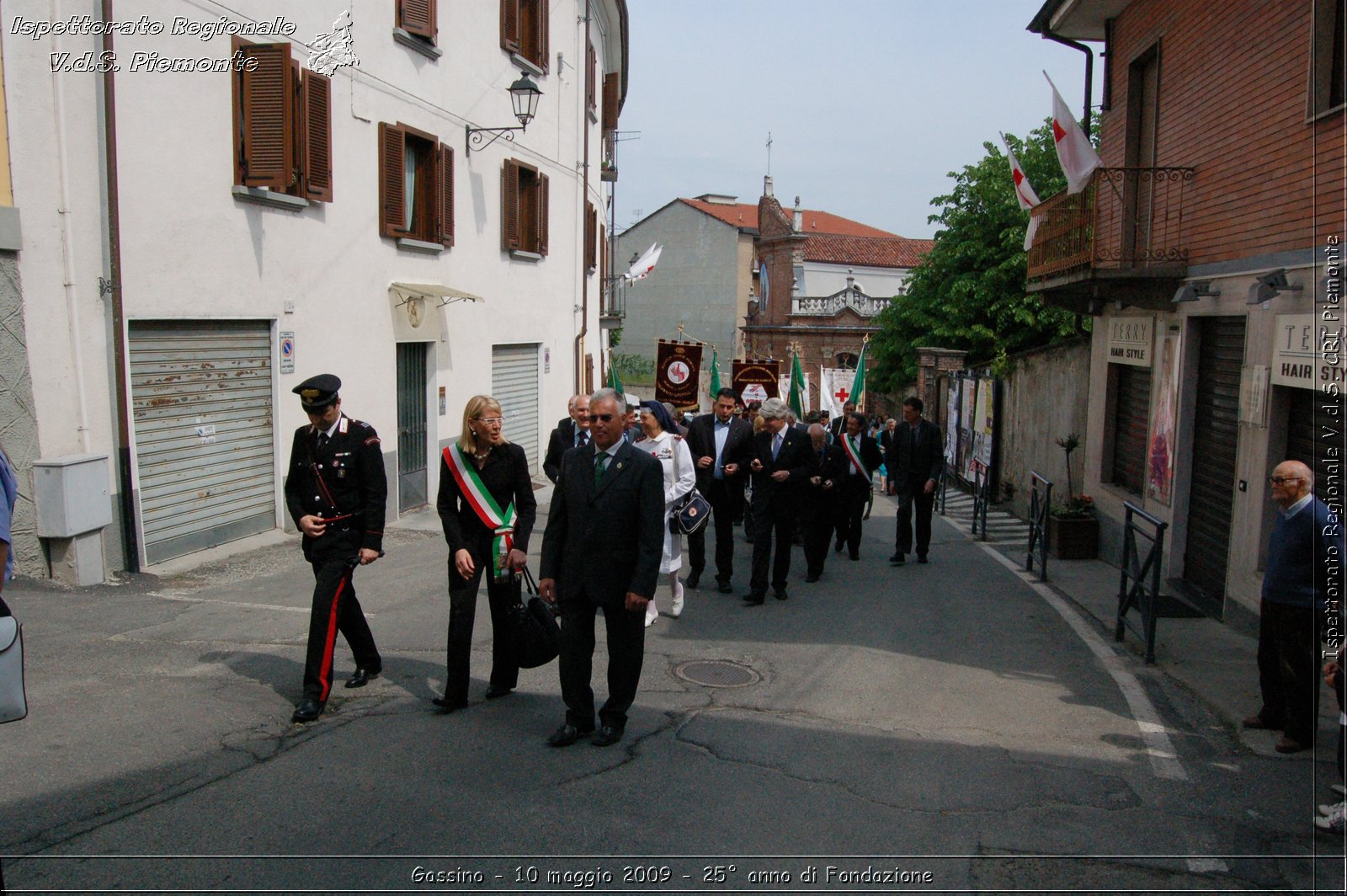 Gassino - 10 maggio 2009 - 25 anno di Fondazione -  Croce Rossa Italiana - Ispettorato Regionale Volontari del Soccorso Piemonte