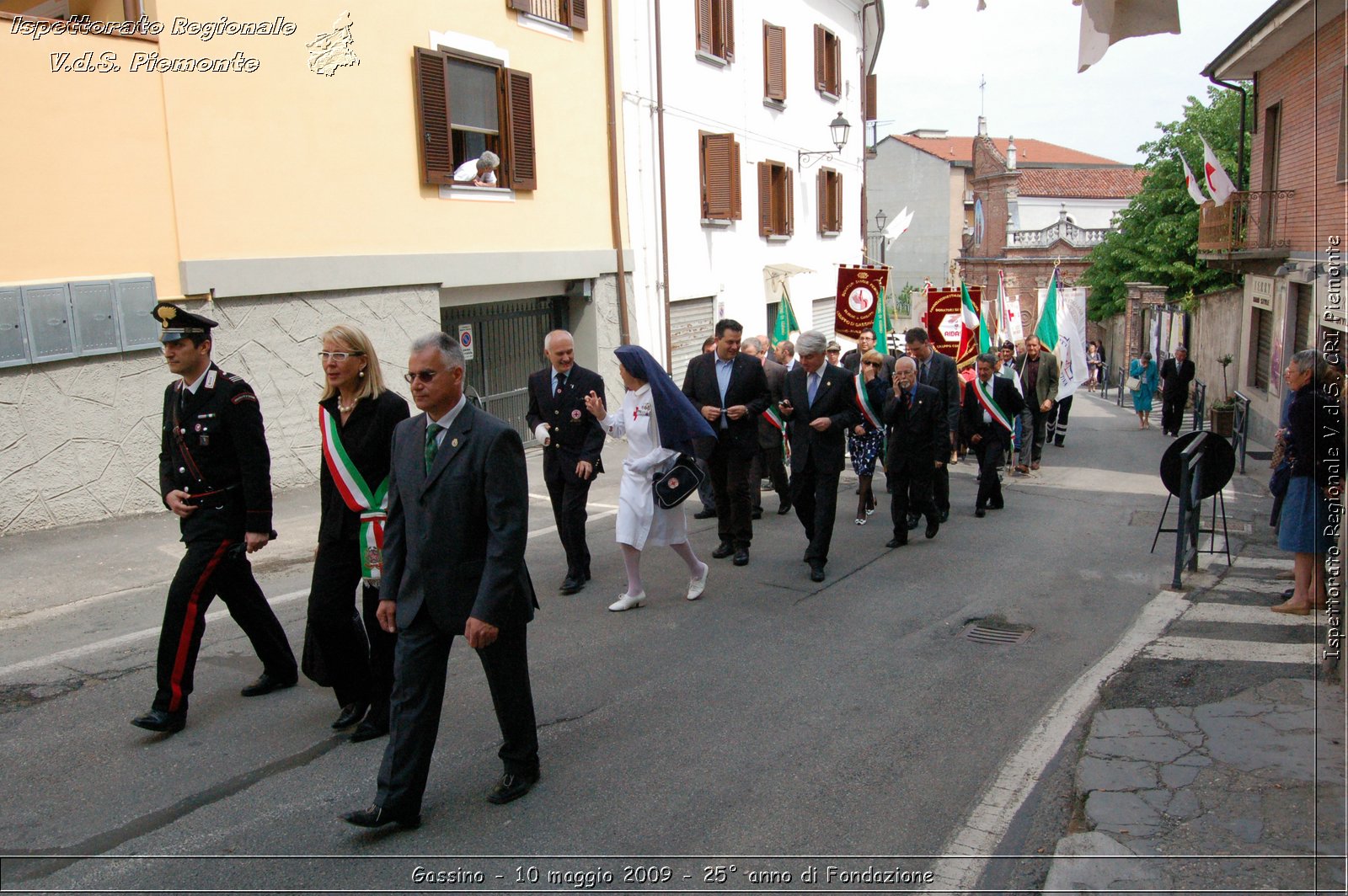 Gassino - 10 maggio 2009 - 25 anno di Fondazione -  Croce Rossa Italiana - Ispettorato Regionale Volontari del Soccorso Piemonte