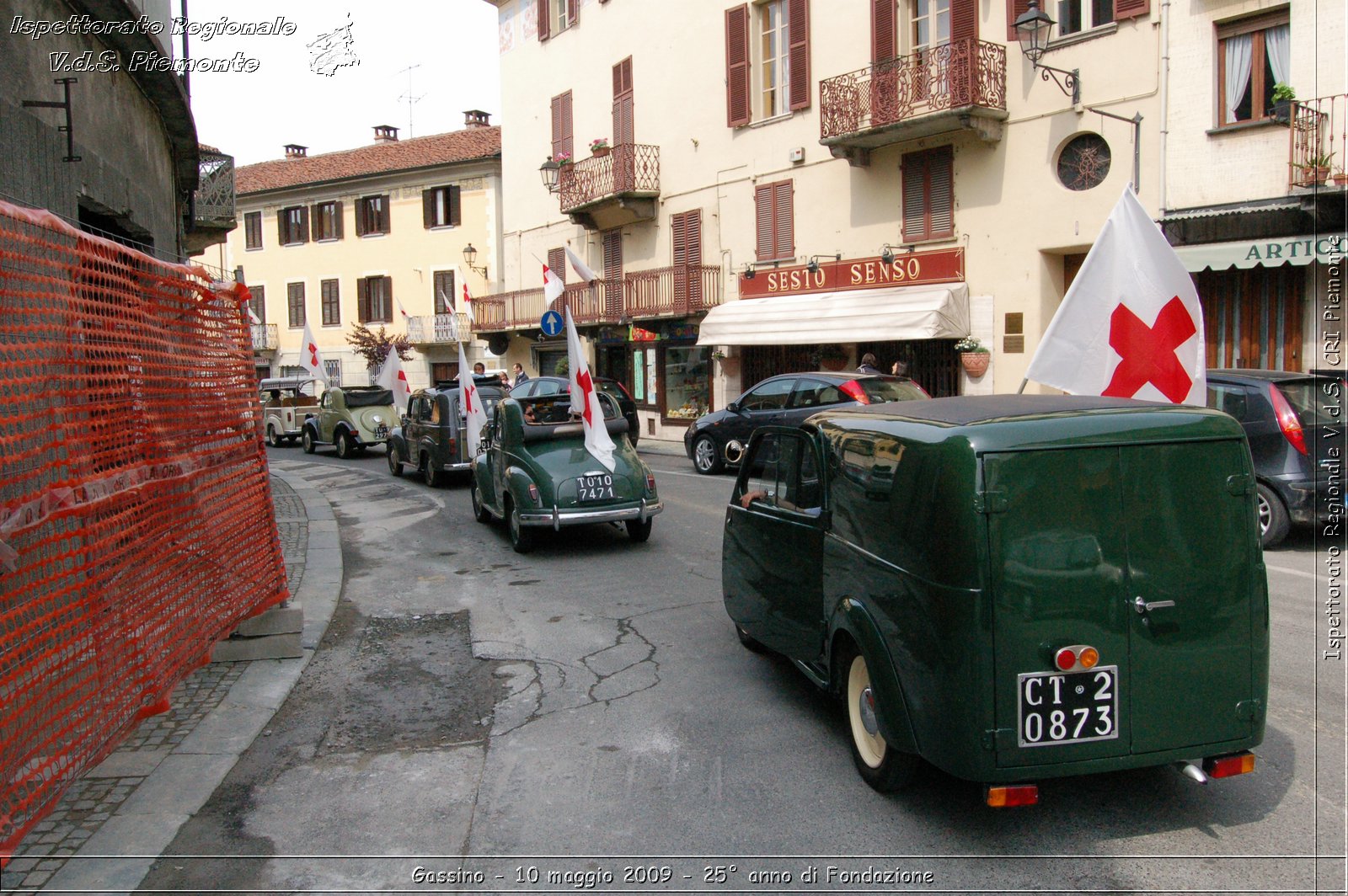 Gassino - 10 maggio 2009 - 25 anno di Fondazione -  Croce Rossa Italiana - Ispettorato Regionale Volontari del Soccorso Piemonte