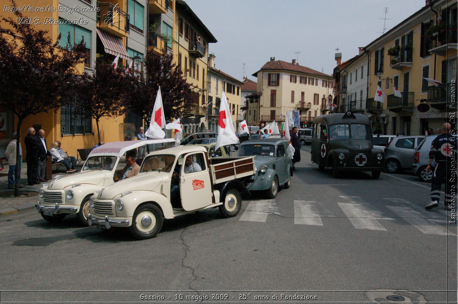 Gassino - 10 maggio 2009 - 25 anno di Fondazione -  Croce Rossa Italiana - Ispettorato Regionale Volontari del Soccorso Piemonte