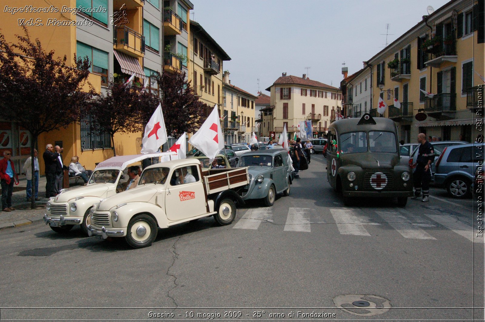 Gassino - 10 maggio 2009 - 25 anno di Fondazione -  Croce Rossa Italiana - Ispettorato Regionale Volontari del Soccorso Piemonte