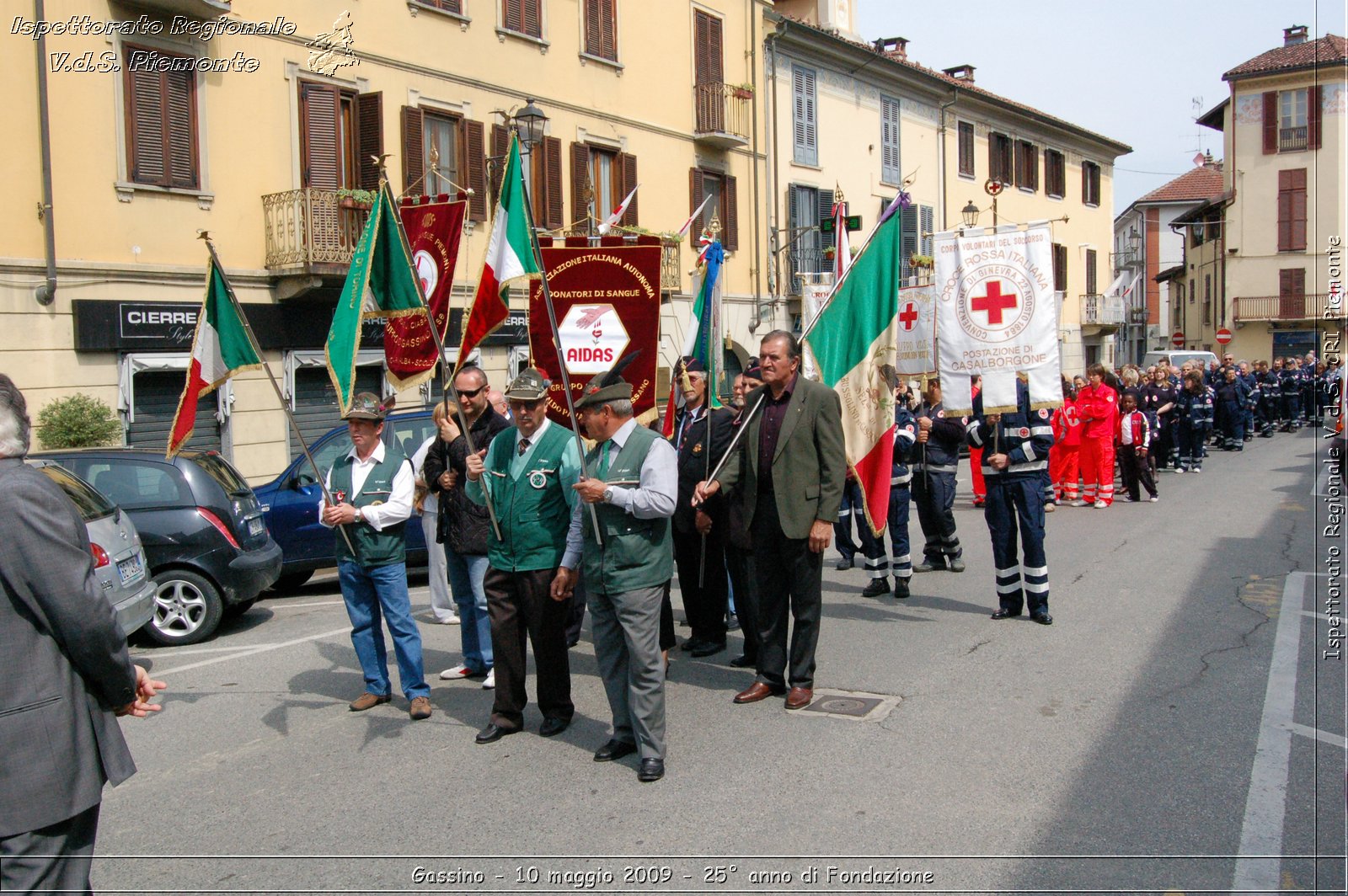 Gassino - 10 maggio 2009 - 25 anno di Fondazione -  Croce Rossa Italiana - Ispettorato Regionale Volontari del Soccorso Piemonte