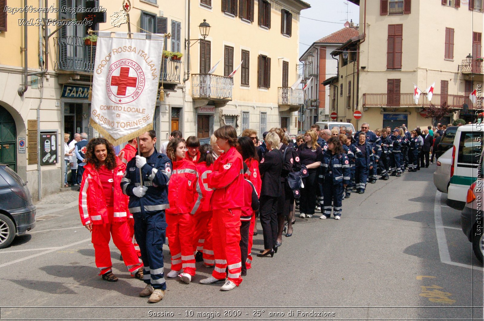 Gassino - 10 maggio 2009 - 25 anno di Fondazione -  Croce Rossa Italiana - Ispettorato Regionale Volontari del Soccorso Piemonte