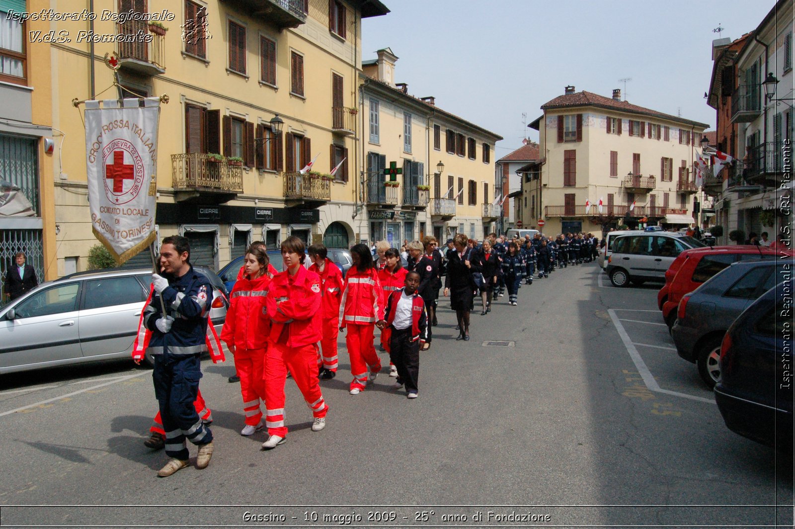 Gassino - 10 maggio 2009 - 25 anno di Fondazione -  Croce Rossa Italiana - Ispettorato Regionale Volontari del Soccorso Piemonte