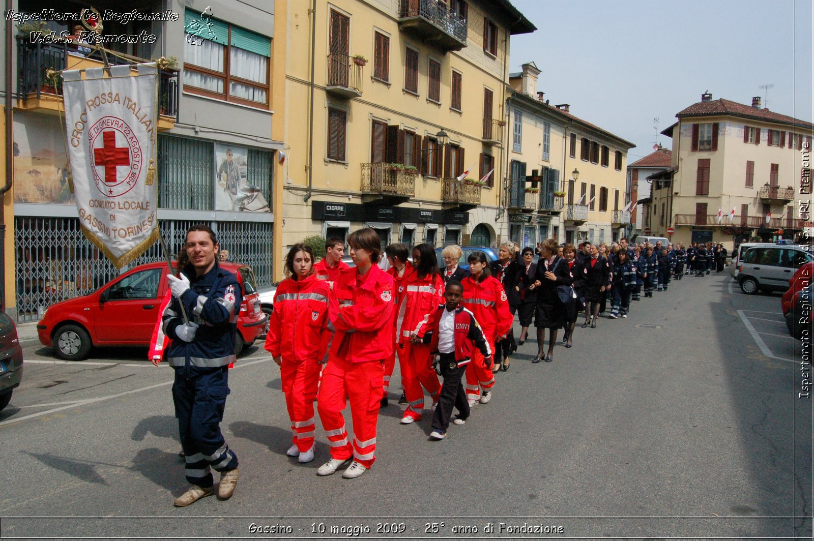 Gassino - 10 maggio 2009 - 25 anno di Fondazione -  Croce Rossa Italiana - Ispettorato Regionale Volontari del Soccorso Piemonte