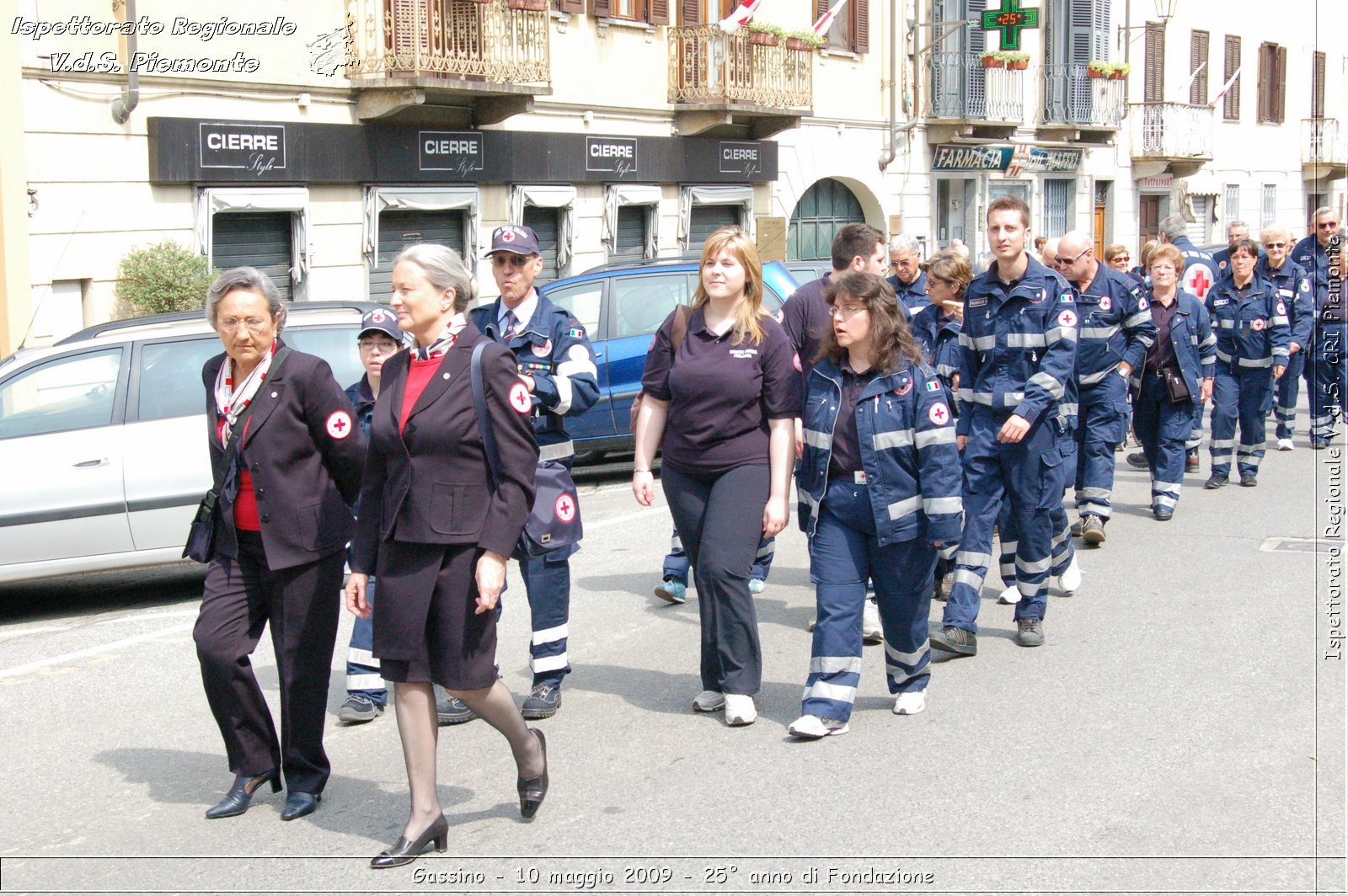 Gassino - 10 maggio 2009 - 25 anno di Fondazione -  Croce Rossa Italiana - Ispettorato Regionale Volontari del Soccorso Piemonte