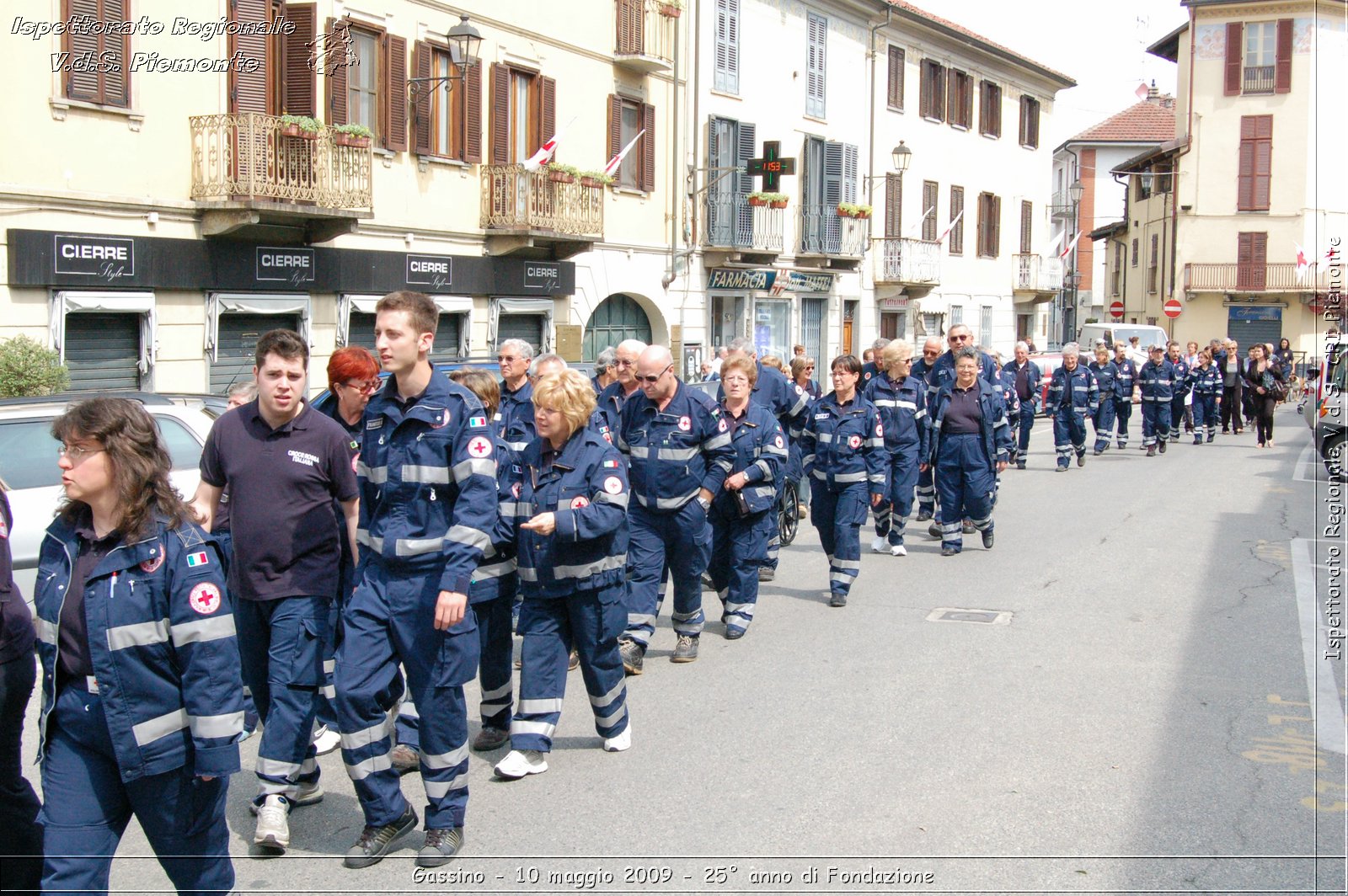 Gassino - 10 maggio 2009 - 25 anno di Fondazione -  Croce Rossa Italiana - Ispettorato Regionale Volontari del Soccorso Piemonte