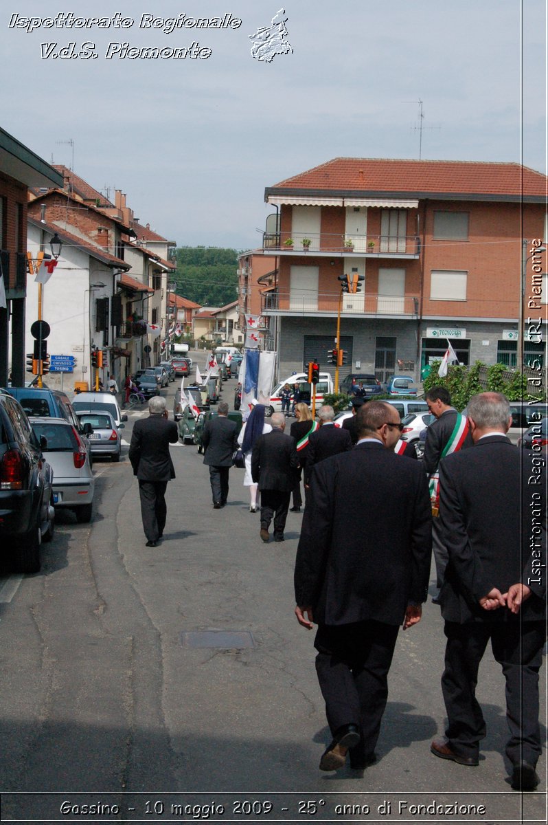 Gassino - 10 maggio 2009 - 25 anno di Fondazione -  Croce Rossa Italiana - Ispettorato Regionale Volontari del Soccorso Piemonte