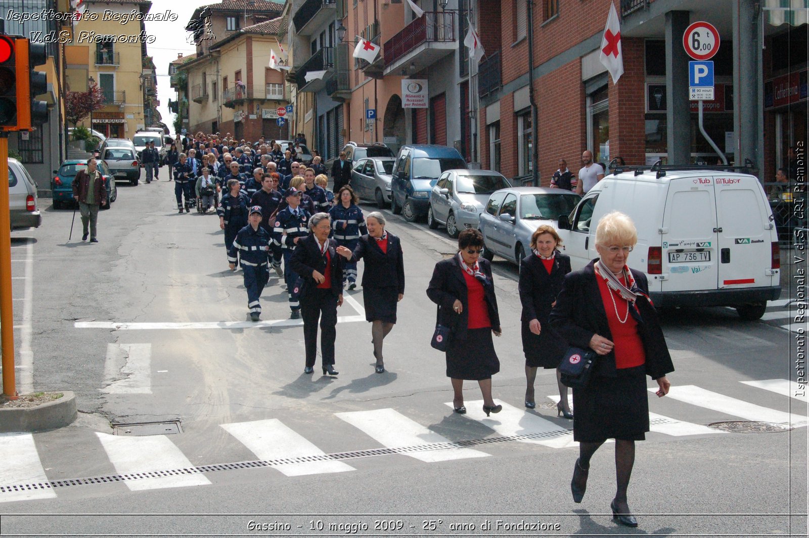 Gassino - 10 maggio 2009 - 25 anno di Fondazione -  Croce Rossa Italiana - Ispettorato Regionale Volontari del Soccorso Piemonte