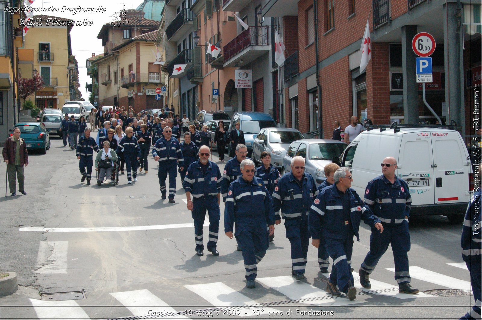 Gassino - 10 maggio 2009 - 25 anno di Fondazione -  Croce Rossa Italiana - Ispettorato Regionale Volontari del Soccorso Piemonte