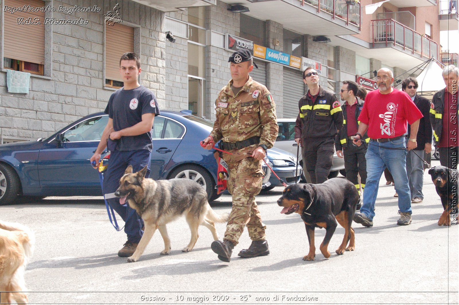 Gassino - 10 maggio 2009 - 25 anno di Fondazione -  Croce Rossa Italiana - Ispettorato Regionale Volontari del Soccorso Piemonte