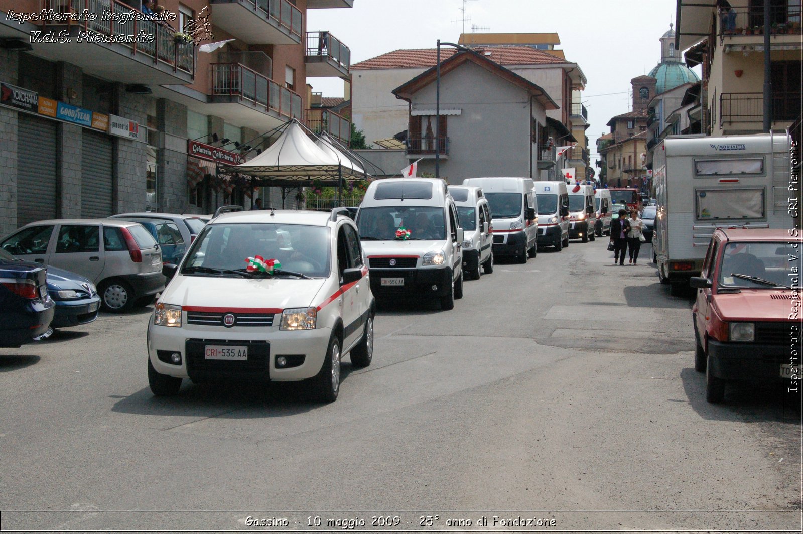 Gassino - 10 maggio 2009 - 25 anno di Fondazione -  Croce Rossa Italiana - Ispettorato Regionale Volontari del Soccorso Piemonte