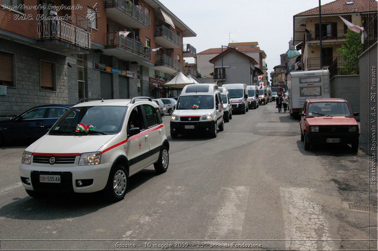 Gassino - 10 maggio 2009 - 25 anno di Fondazione -  Croce Rossa Italiana - Ispettorato Regionale Volontari del Soccorso Piemonte