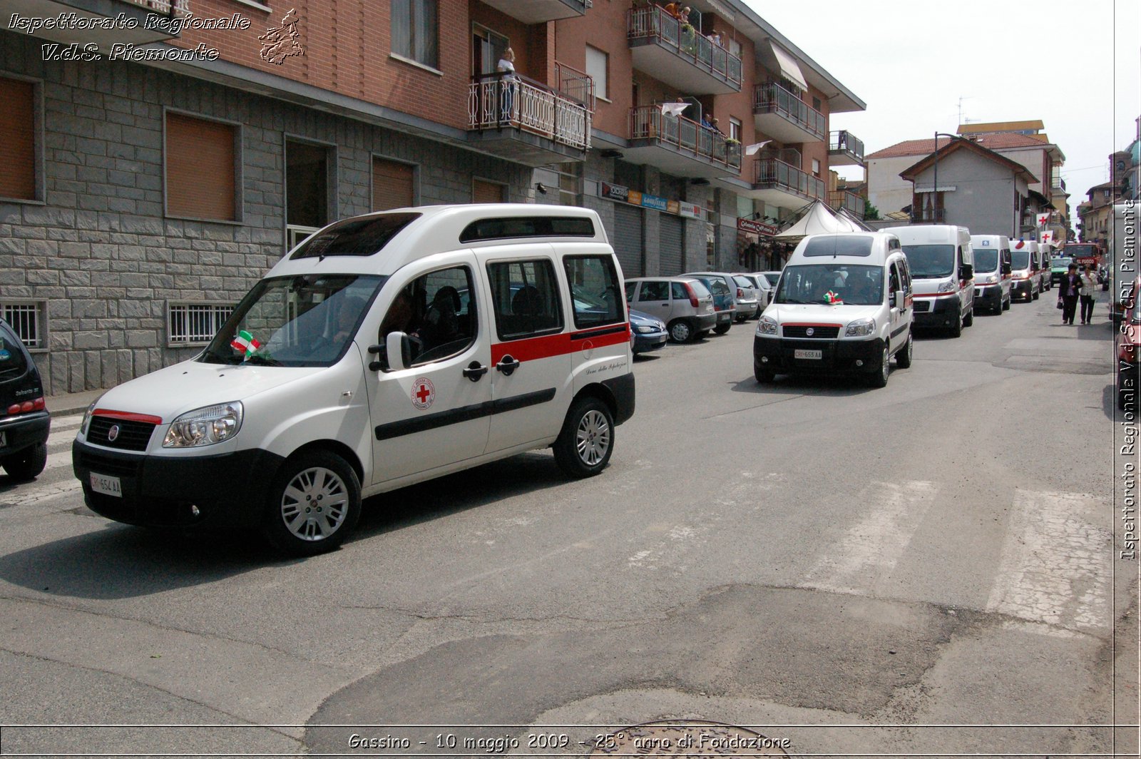 Gassino - 10 maggio 2009 - 25 anno di Fondazione -  Croce Rossa Italiana - Ispettorato Regionale Volontari del Soccorso Piemonte