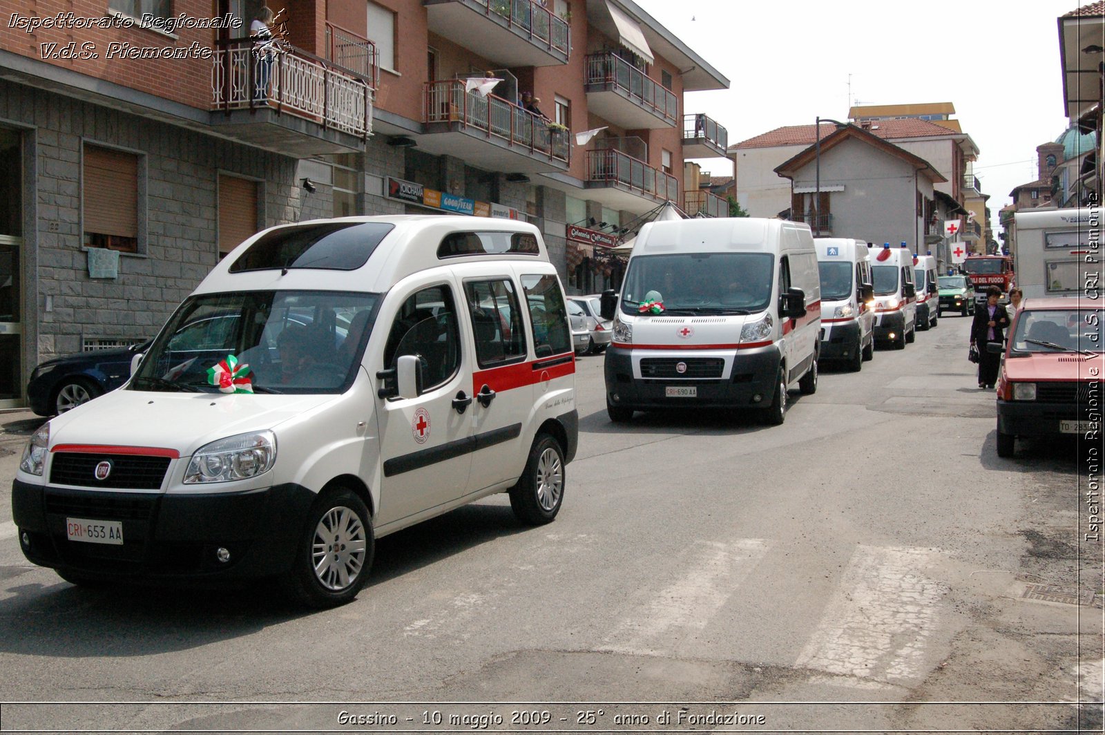 Gassino - 10 maggio 2009 - 25 anno di Fondazione -  Croce Rossa Italiana - Ispettorato Regionale Volontari del Soccorso Piemonte