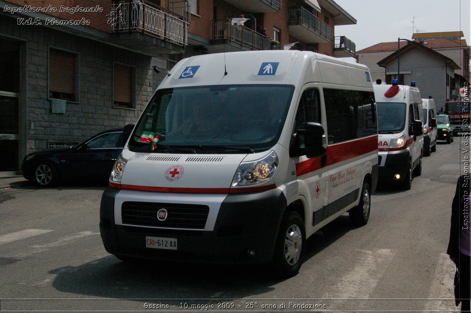 Gassino - 10 maggio 2009 - 25 anno di Fondazione -  Croce Rossa Italiana - Ispettorato Regionale Volontari del Soccorso Piemonte