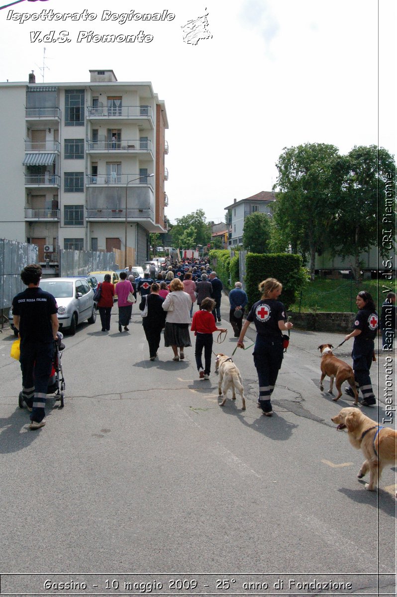 Gassino - 10 maggio 2009 - 25 anno di Fondazione -  Croce Rossa Italiana - Ispettorato Regionale Volontari del Soccorso Piemonte