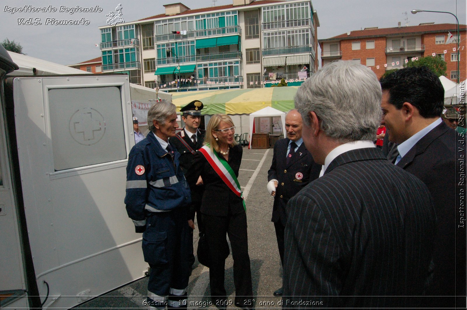 Gassino - 10 maggio 2009 - 25 anno di Fondazione -  Croce Rossa Italiana - Ispettorato Regionale Volontari del Soccorso Piemonte