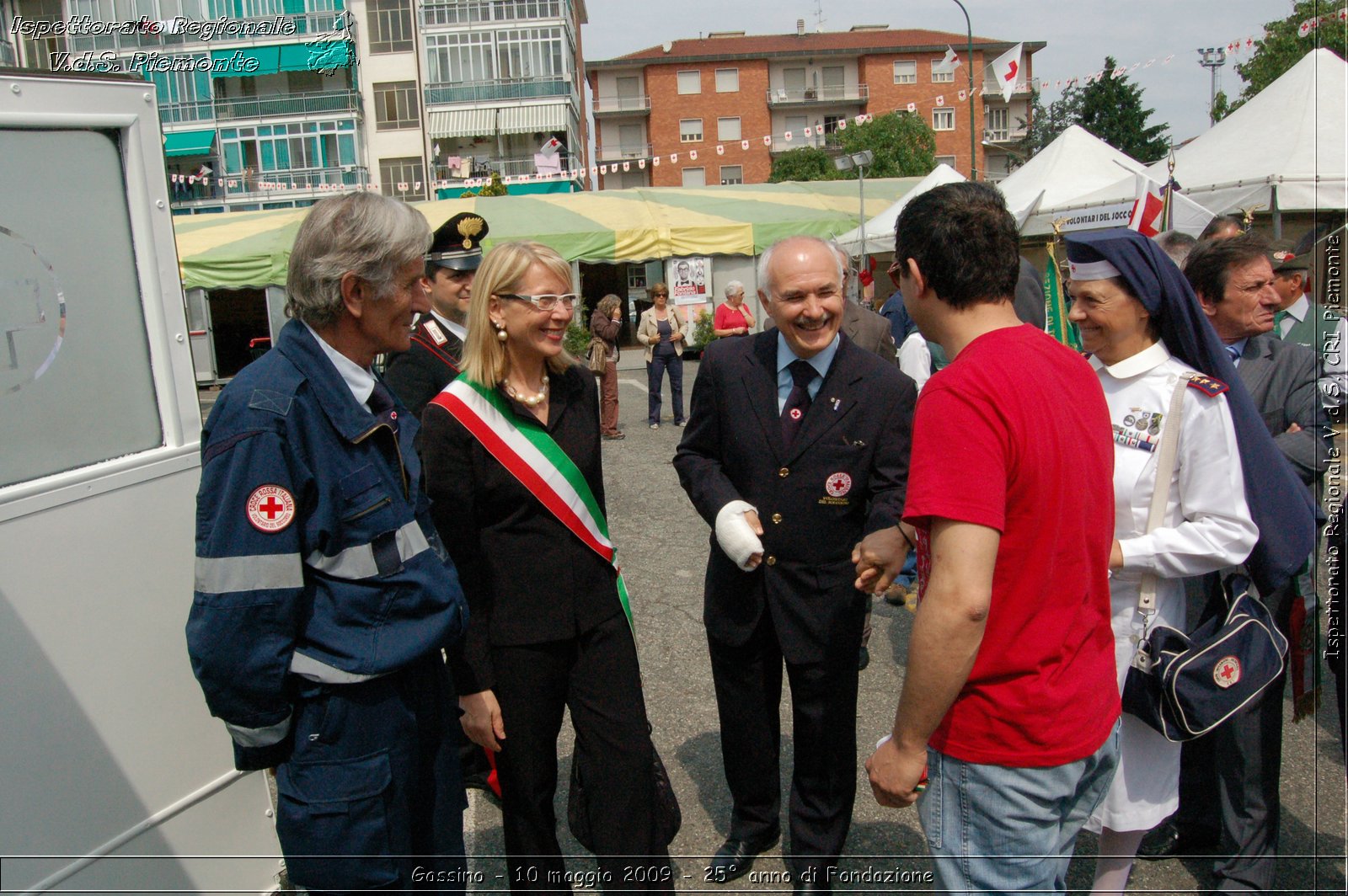 Gassino - 10 maggio 2009 - 25 anno di Fondazione -  Croce Rossa Italiana - Ispettorato Regionale Volontari del Soccorso Piemonte