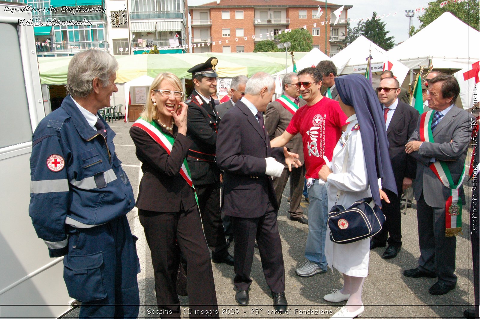 Gassino - 10 maggio 2009 - 25 anno di Fondazione -  Croce Rossa Italiana - Ispettorato Regionale Volontari del Soccorso Piemonte