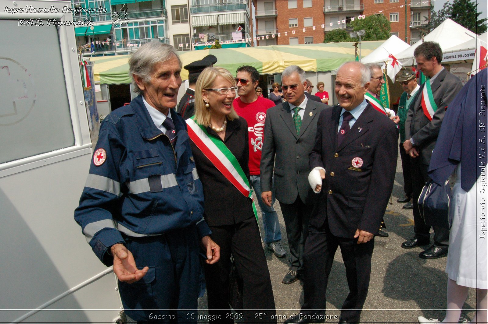 Gassino - 10 maggio 2009 - 25 anno di Fondazione -  Croce Rossa Italiana - Ispettorato Regionale Volontari del Soccorso Piemonte