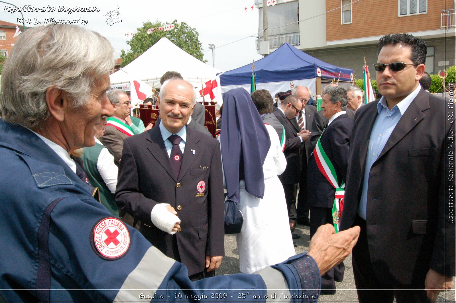 Gassino - 10 maggio 2009 - 25 anno di Fondazione -  Croce Rossa Italiana - Ispettorato Regionale Volontari del Soccorso Piemonte